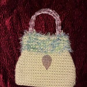 Stylish Green Knit Women's Bag